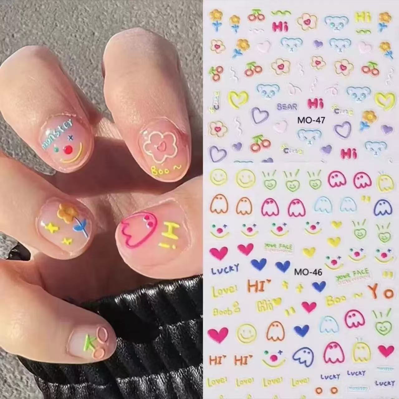 Viral Cartoon Animal Nail Art  - Nail Art Viral บทวิจารณ์และราคา