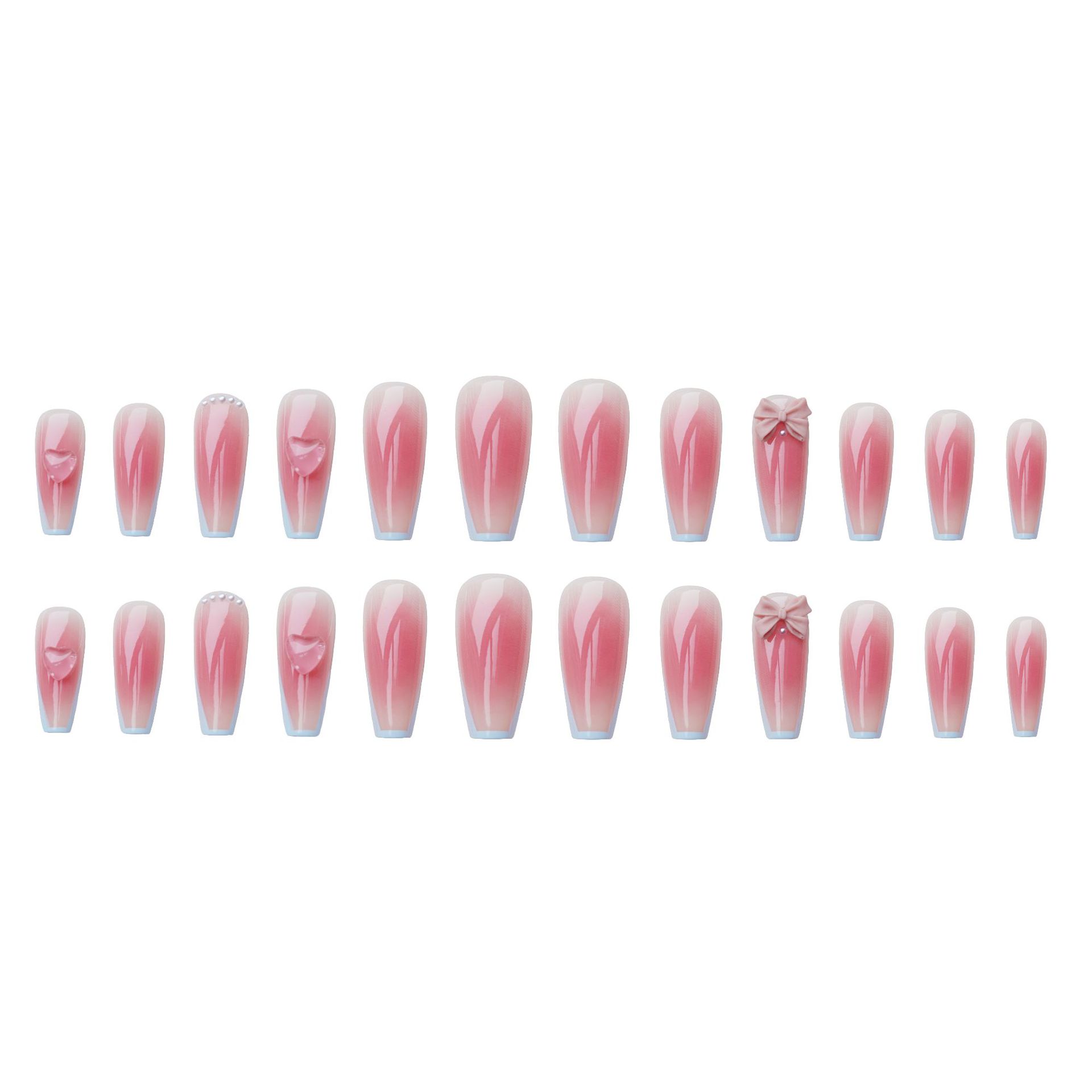 24Pcs/Box Blush France T Long  - Nail Art France บทวิจารณ์และราคา