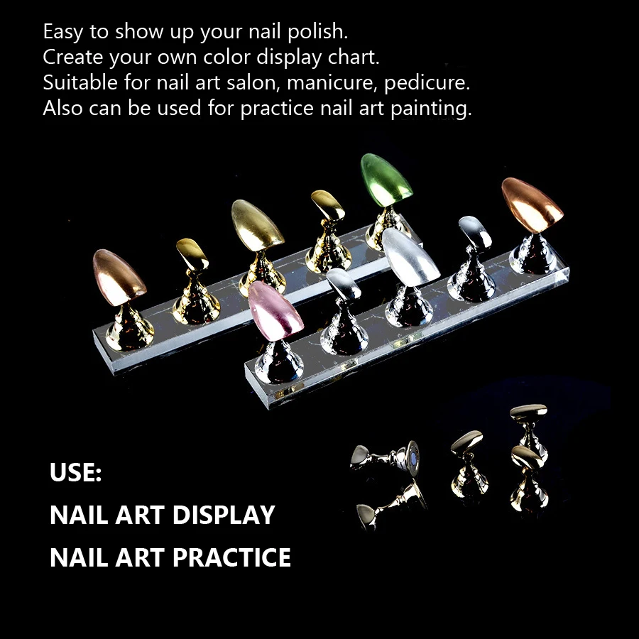 5Pcs Nail Art Practice Display - Nail Art Viral บทวิจารณ์และราคา