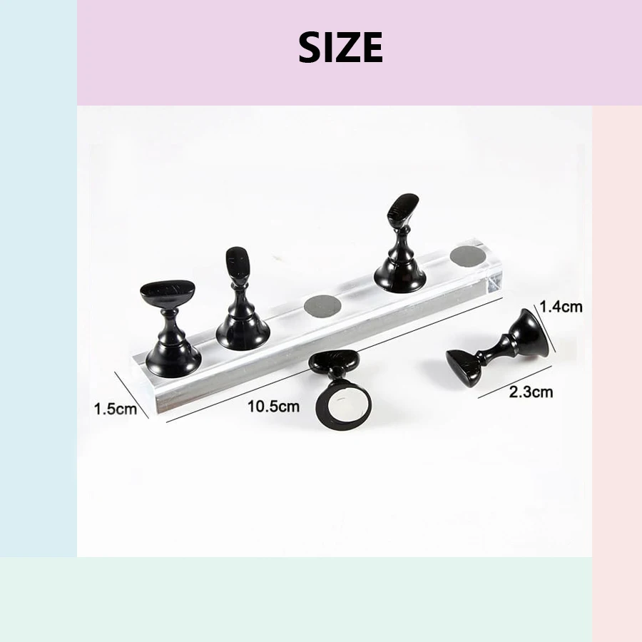 5Pcs Nail Art Practice Display - Nail Art Viral บทวิจารณ์และราคา