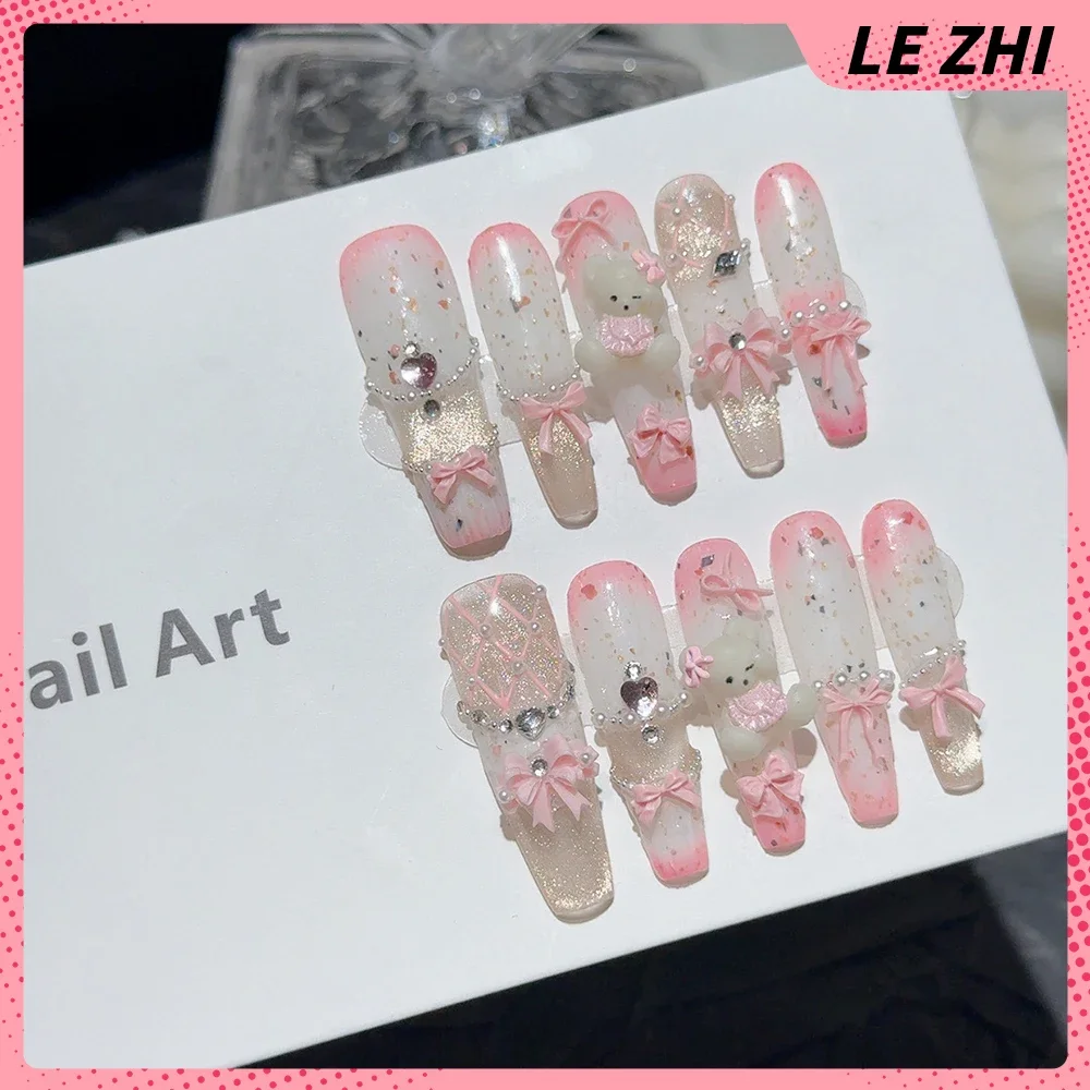 10Pcs Long Coffin Stiletto Lit - Nail Art France บทวิจารณ์และราคา