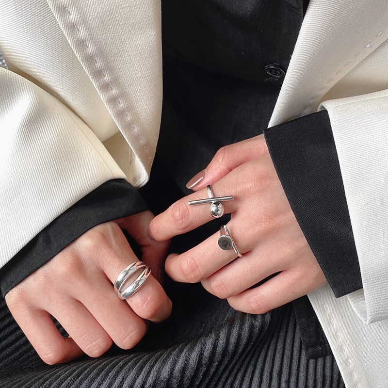 925 Sterling Silver Rings New  - Nail Art France บทวิจารณ์และราคา