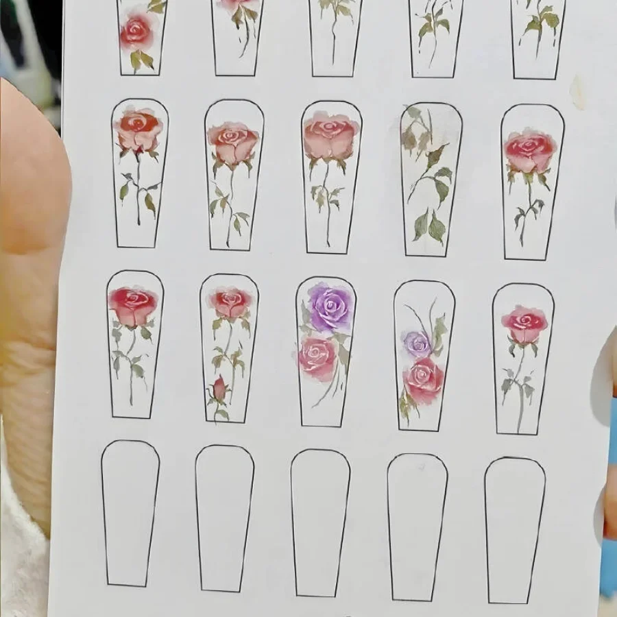 Nail Flower Practise Paper Tra - Nail Art France บทวิจารณ์และราคา