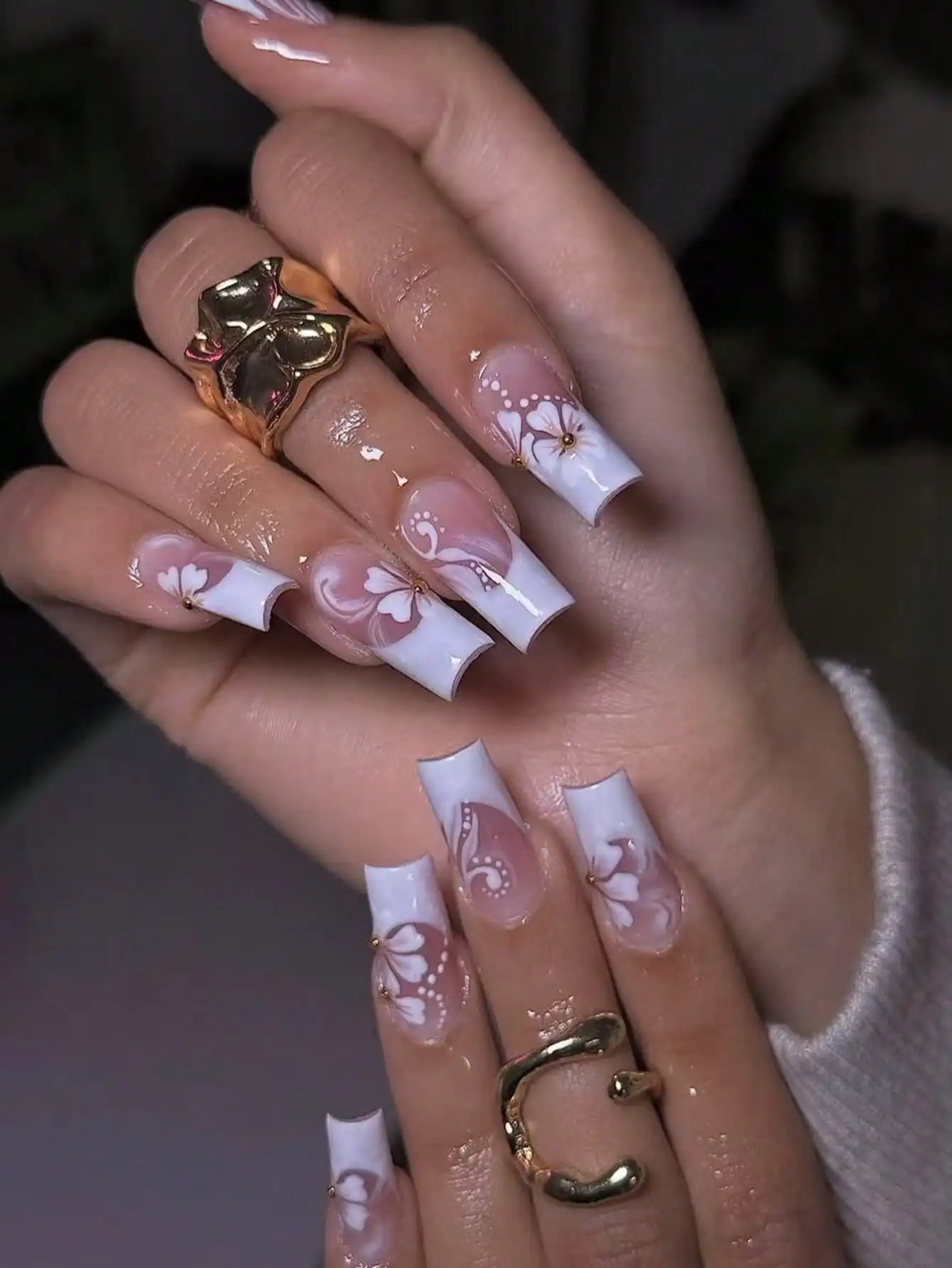 Upgrade Your Look,24Pcs Mid Re - Nail Art Simple Elegant บทวิจารณ์และราคา