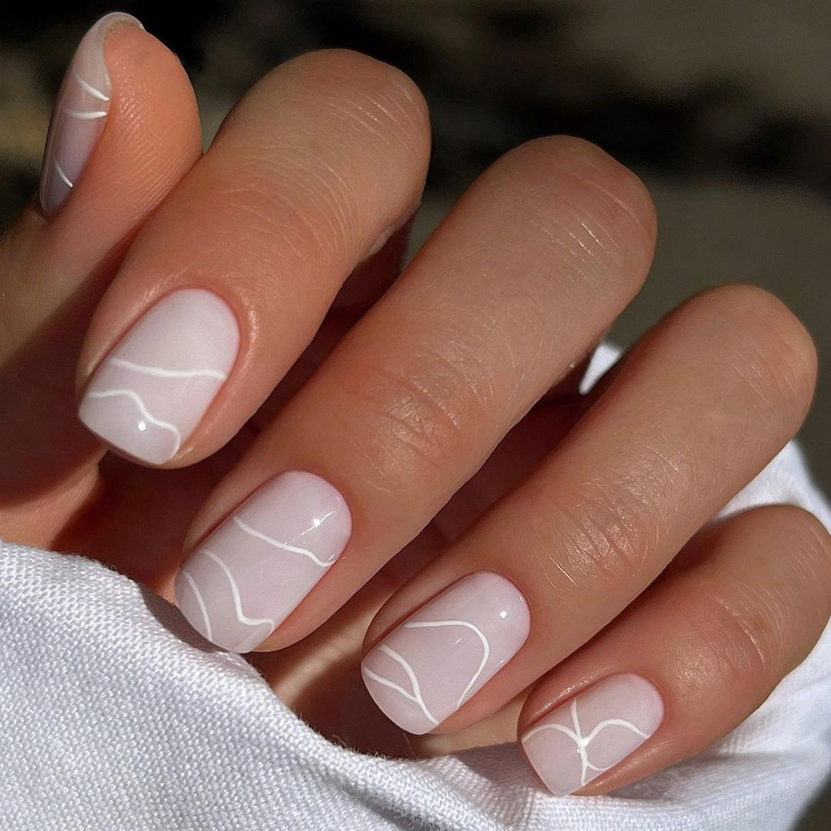 24Pcs Summer Orange Square Wea - Nail Art Simple Elegant บทวิจารณ์และราคา