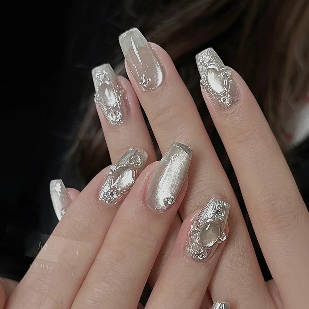 0.5g Gray Cat Eye Magnetic Gli - Nail Glitter Chrome บทวิจารณ์และราคา