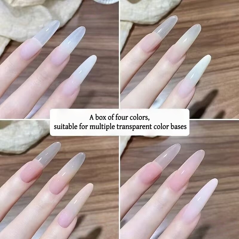 4 Colors Gradient pink ，nude P - Nail Art Halal บทวิจารณ์และราคา