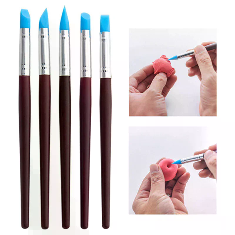 5Pcs/set Silicone Clay Sculpti - Nail Art Kaki บทวิจารณ์และราคา