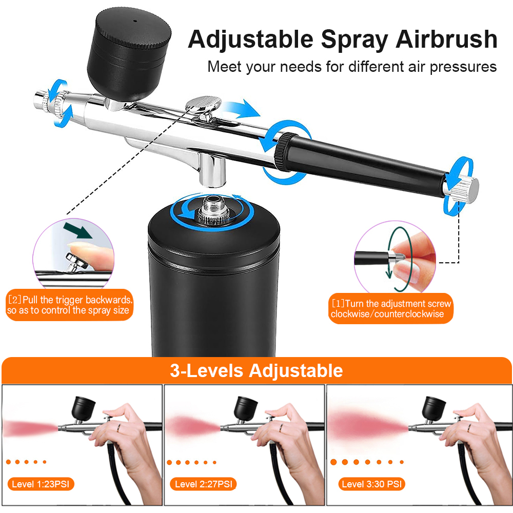 Airbrush Nail with Compressor  - Nail Art Kaki บทวิจารณ์และราคา