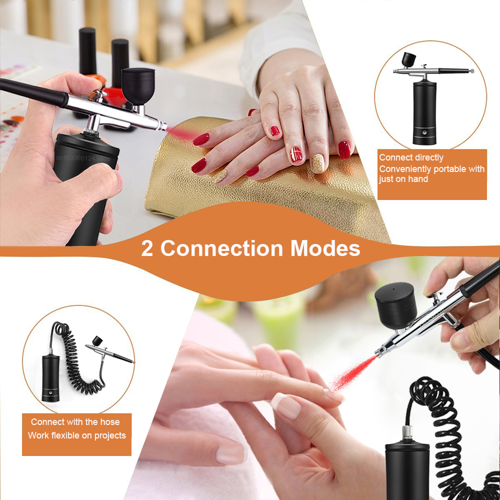 Airbrush Nail with Compressor  - Nail Art Kaki บทวิจารณ์และราคา